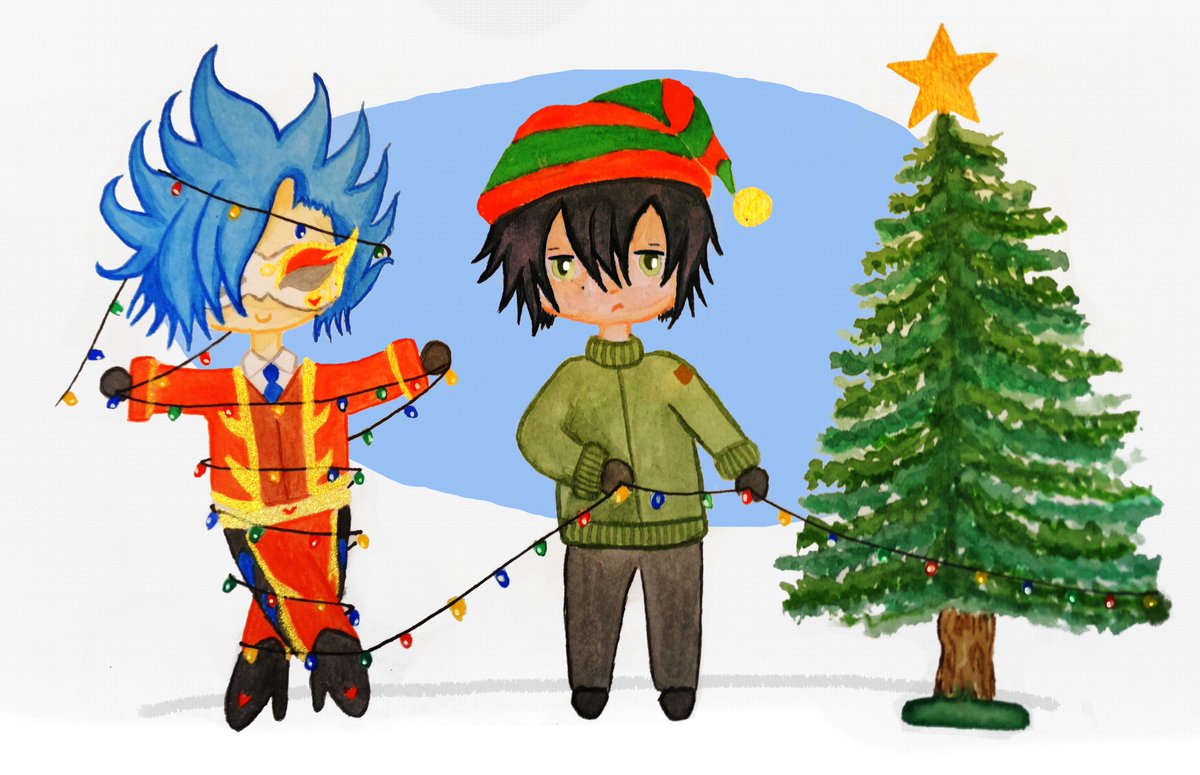 ThatLizard1's tweet photo. #Sk8days #12DaysofSk8 #TadaAi
Day 8 - Decorations
Just two precious boys putting up their Christmas tree ππ https://t.co/P6orCQLuml