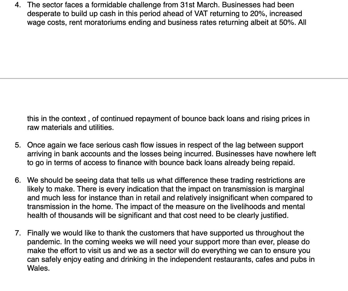 Statement from WIRC on latest restrictions and financial support <a href="/vaughangething/">Vaughan Gething</a> <a href="/PrifWeinidog/">Eluned Morgan</a>