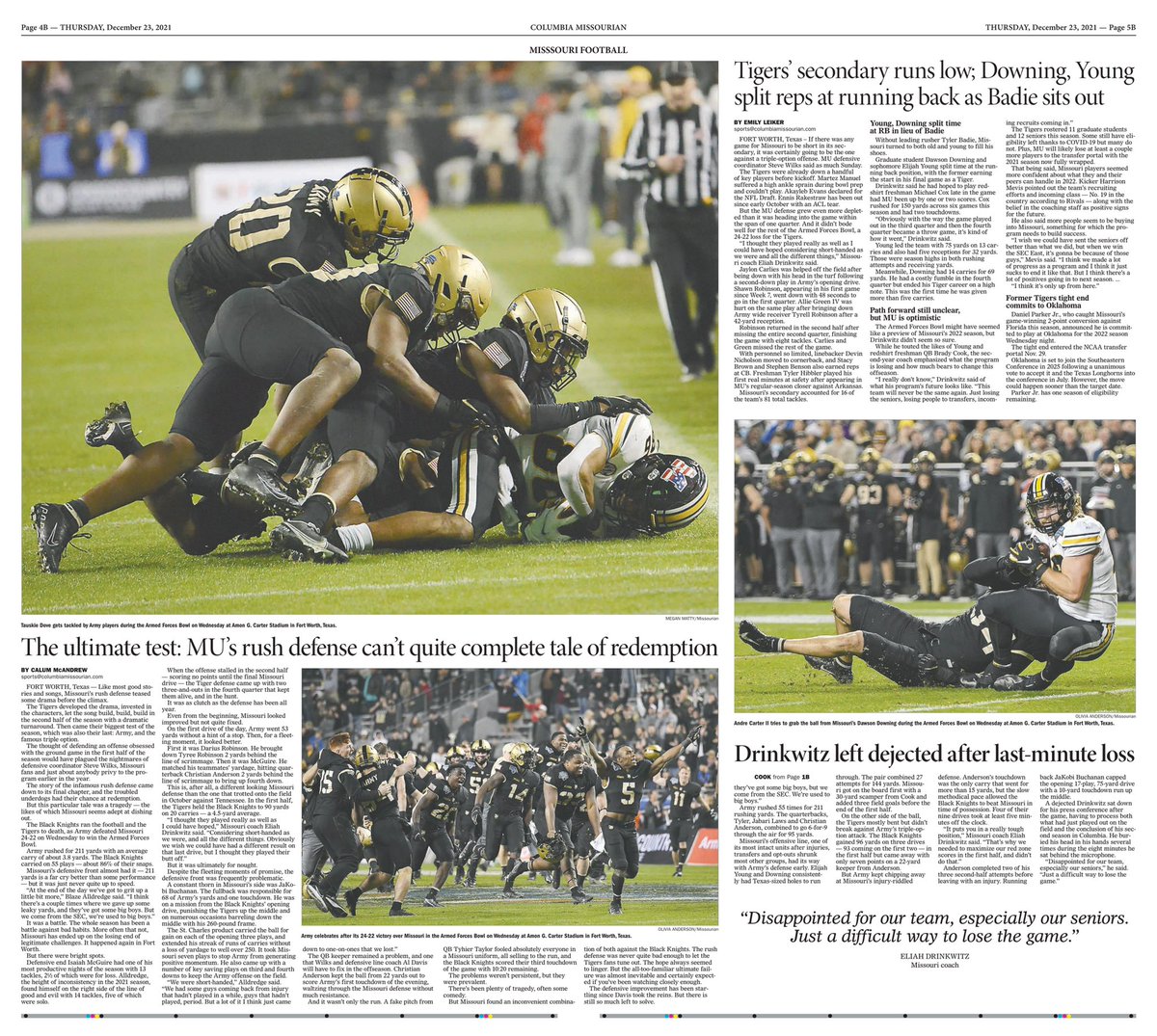 emleiker's tweet photo. Today’s @CoMissourian print edition is definitely one to pick up, #Mizzou fans ⬇️ https://t.co/DfqXK2eYhj