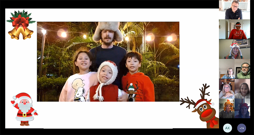 LemongrassCloud's tweet photo. Our global teams had such a fun time during our recent virtual holiday party! 
Going into this weekend, from our family to yours, have a wonderful holiday enjoying friends and family. Cheers!
#happyholidays #friendsandfamily #teamlemongrass https://t.co/57BPOHrWgu
