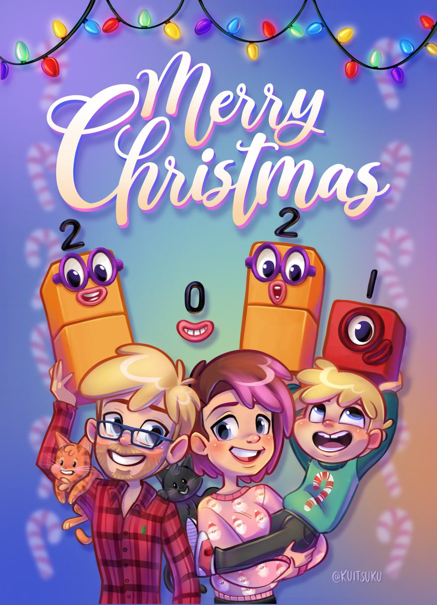 Happy Holidays! Our card this year features #numberblocks 
#Christmas #Christmas2021 #ArtistOnTwitter