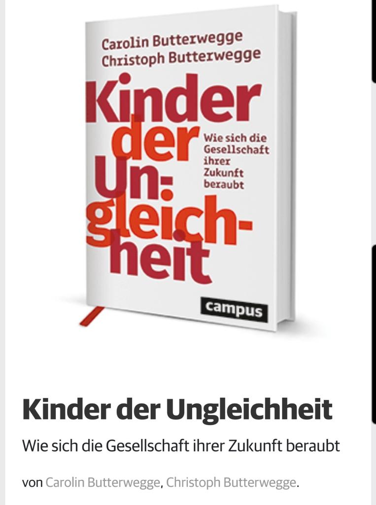 JennyGnther's tweet photo. Jemand hat mir "Kinder der Ungleichheit" (@Campusverlag) von Carolin und Christoph #Butterwege geschenkt. Danke auf alle Fälle an den edlen Spender.🥰 https://t.co/OXjA3tMeJ4