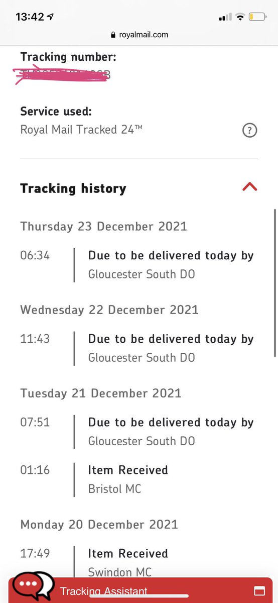 acldouglas's tweet photo. @RoyalMailHelp 3 days it has said it will be delivered, and I’ve paid express delivery - tracked 24 🙃 https://t.co/SMuLrOCQPI
