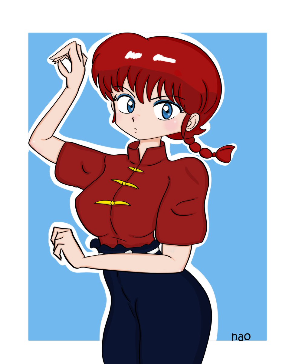 nao7x64's tweet photo. よくわからないポーズ！！

#らんま
#絵描きさんと繋がりたい https://t.co/eWVfhKiIws