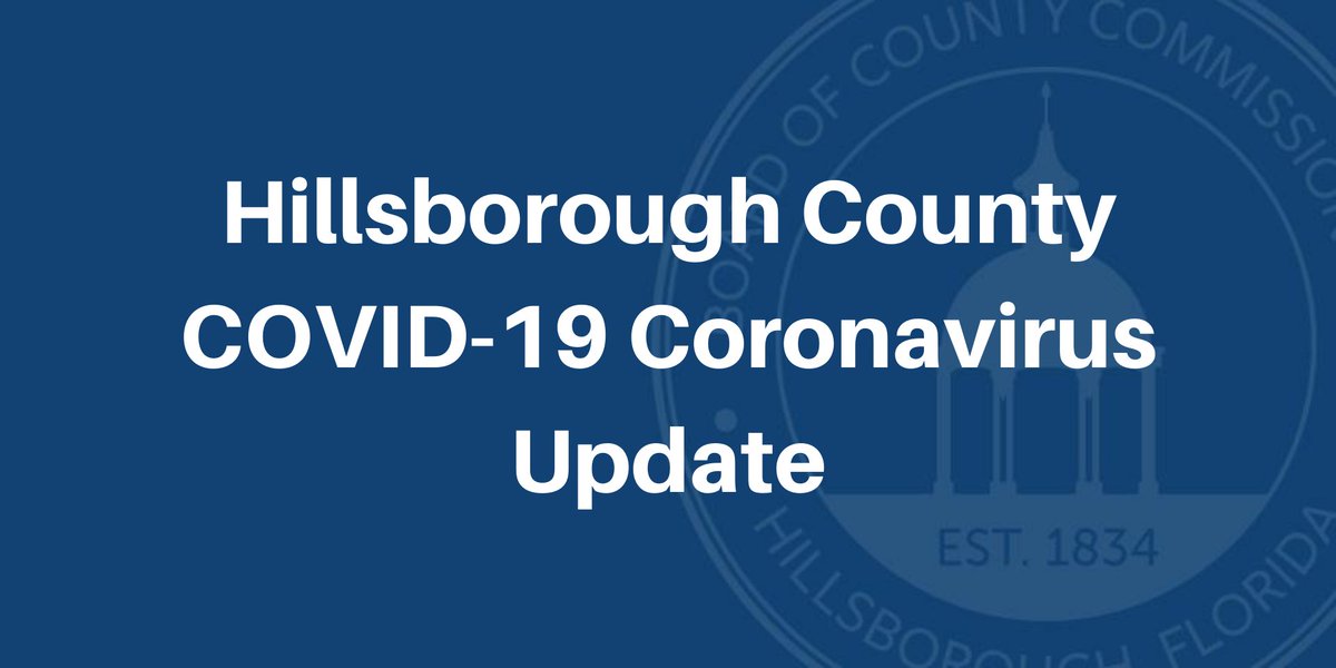 HillsboroughFL's tweet photo. Hillsborough County’s state of local emergency enacted in response to the COVID-19 coronavirus pandemic is extended for another seven-day period.

Details: https://t.co/4lppjqMEJo https://t.co/dbEQuPo6fy