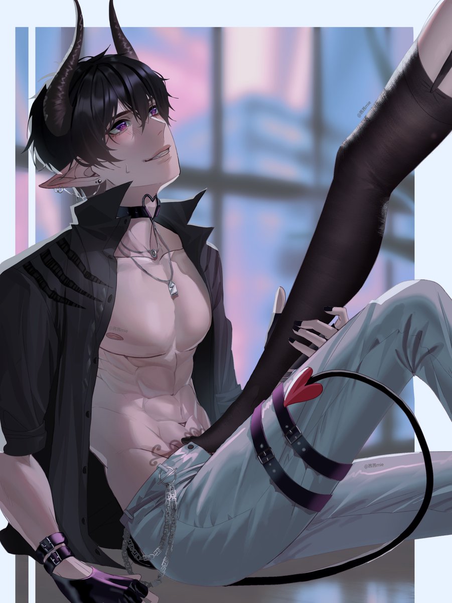 horsedemon69's tweet photo. "Being a shapeshifting demon, naturally I have a few human forms to blend in with, all in the name of advancing my nefarious schemes."
#lewdrp #nsfwrp #mvrp https://t.co/1lMpixeheI