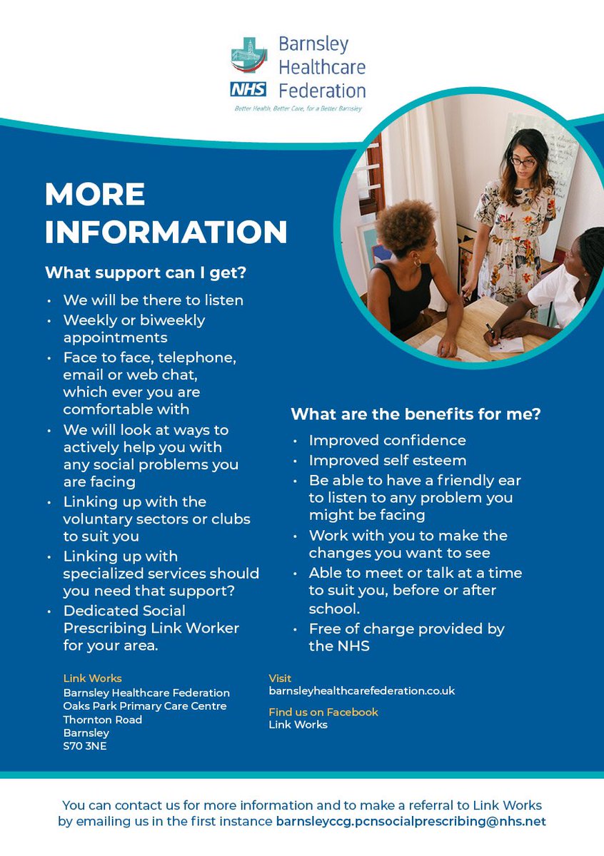 Link Works - Barnsley Healthcare Federation tweet media