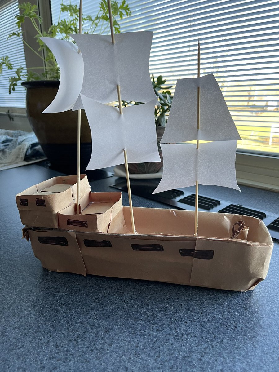 FTSD_Grade8's tweet photo. Awesome work by a group in 7th grade Social Studies Class. Plymouth Colony Business assignment! The Ship Builders! #RiverfrontRocks #GoFlashes https://t.co/q6WVxnxNrz