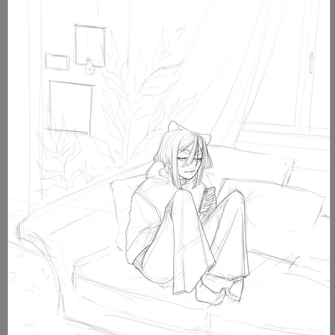 While I'm working on commissions, I've come to show you sketches that I won't finish

#muiillust #VArtist 