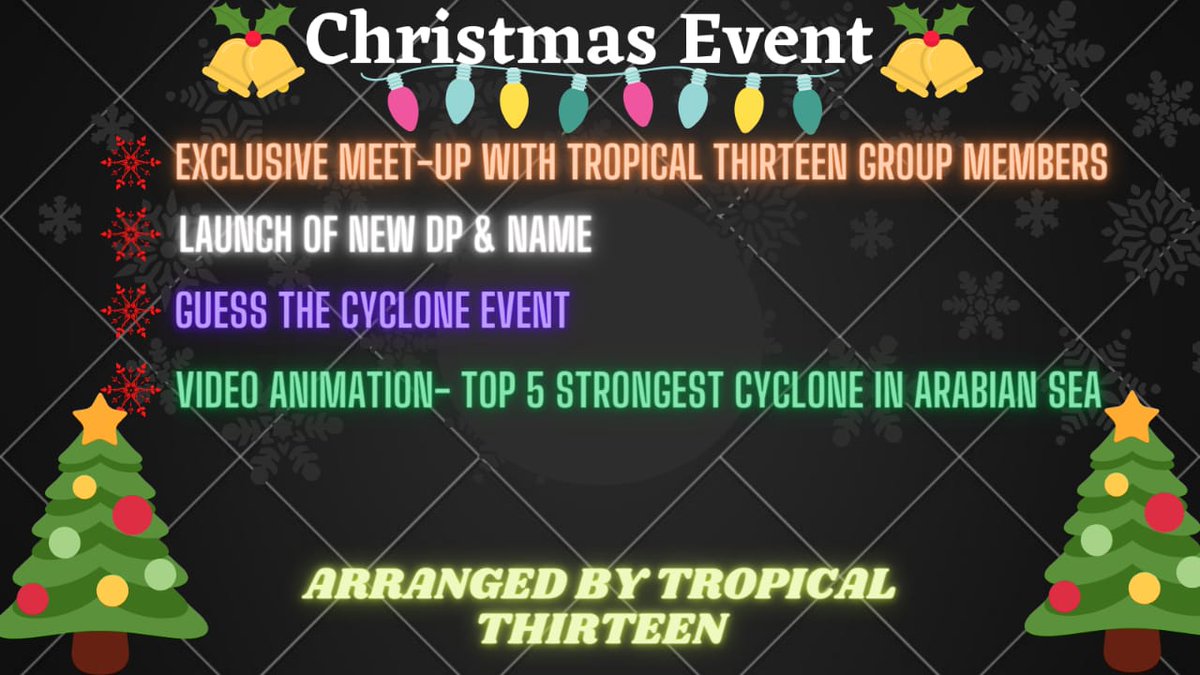 CycloneAnalyser's tweet photo. Guys,Here's your #Christmasgifts from us, please Join &amp; Enjoy the treat.Starting from tomorrow it'll continue till January 10 with video animation, direct chance of talk with some important Meterologist, Quiz, Winter meet up etc,get ready &amp; please download Google Meet too😉🎄⭐🎁 https://t.co/KjwGaWPGB1