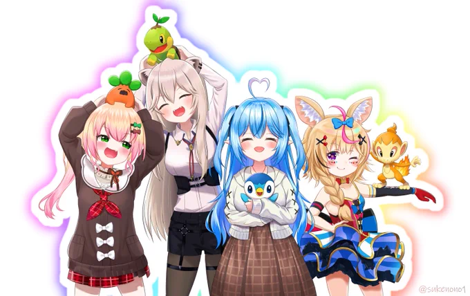 ねぽらぼ×ポケモン
#ねねアルバム #絵まる
#LamyArt #ししらーと 
