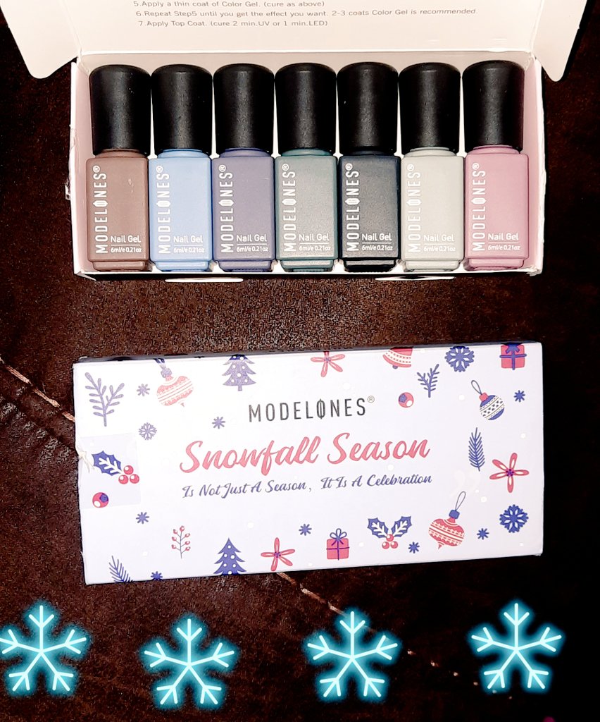 MrsTanyaKirk's tweet photo. ❄ @modelones #prgifted me this Snowfall Season gel nail set just in time for the holidays!
A little something special!
#modelones #gelnail #thankyou https://t.co/v6bFx18MDL