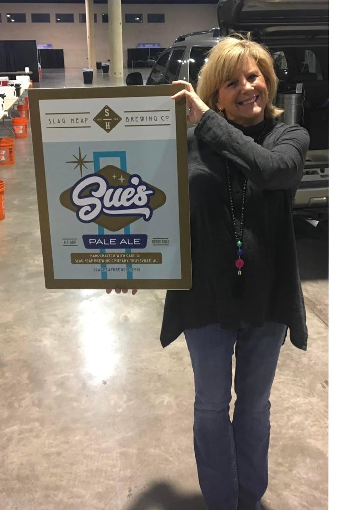 The votes are in, Trussville Tribune Reader's Choice Awards recognizes Susan Meadows, aka Sue, best bartender!  Also Slag Heap was voted best beer selection and best local craft brewery!  We can't thank Y'all enough for your support over the years! Cheers!
