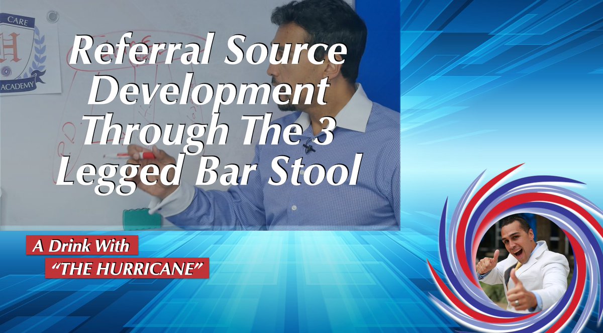 SteveHurricaneW's tweet photo. Referral Source Development Through The 3 Legged Bar Stool https://t.co/i8U7cMBC71 https://t.co/0bwUHjTYMN