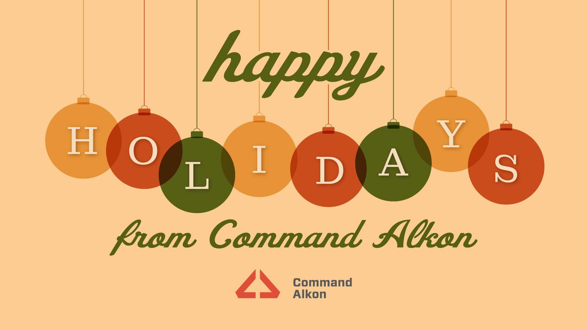 CMDALKON's tweet photo. Today we'd like to pause and say “thank you” to those most important to us — our customers, friends, and industry partners. We wish you all a blessed holiday season and look forward to working with you in the years to come. #workfamily #togetherwebuildamazing #commandalkon https://t.co/CmCOxTudLy