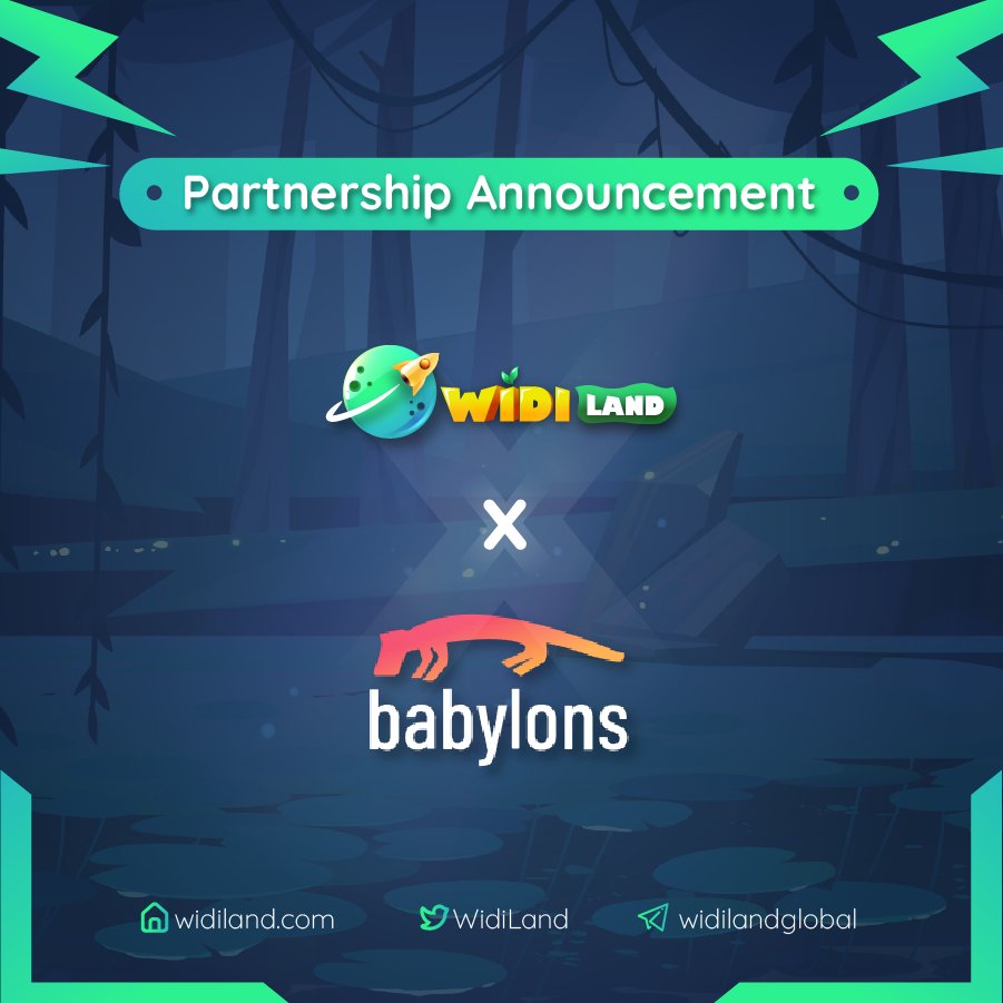 🎉New Partnership Announcement: Babylons 🎉

Hey guys! Let’s celebrate a new partner relationship between #WidiLand and 
<a href="/BabylonsNFT/">Babylons</a> - The first community-governed NFT marketplace for gaming and art community.

🌟This partnership will become the catalyst for our success.