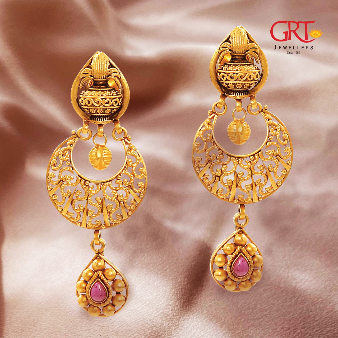 Grt jewellers online earrings with price