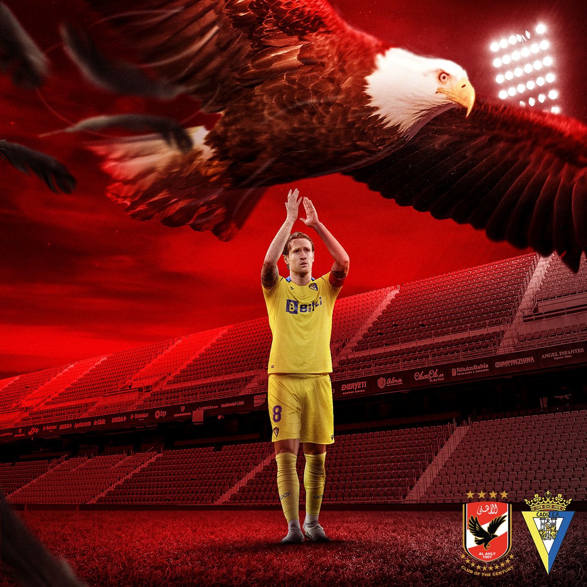 مبروك لفريق <a href="/AlAhly/">‏النادي الأهلي</a>  الفوز بكأس السوبر الافريقي للمرة الثامنة 👏🦅