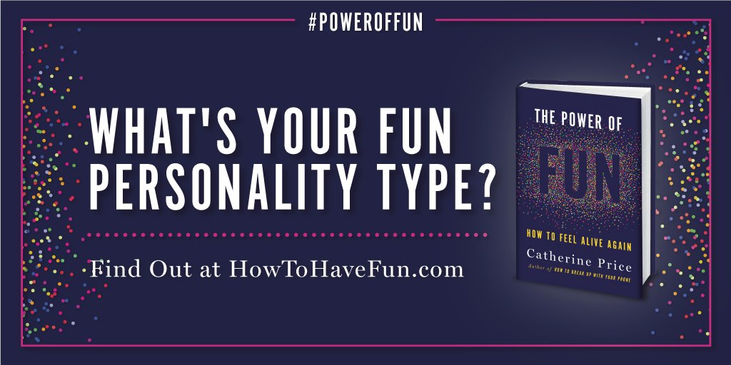 The better you understand your fun personality type, the easier it will be to have more fun. Head to the link below to learn what your fun personality type is—and share your results! bit.ly/3nGSlbV#PowerO…