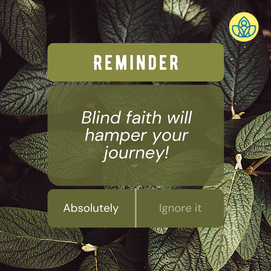 AwakenSoulprint's tweet photo. “Blind faith will hamper your journey. Faith will escalate it.  Find out the difference.“
.
#awakenyoursoulprint #spirituality #spiritualawakening #faith #blindfaith https://t.co/QOVtwYJWbA