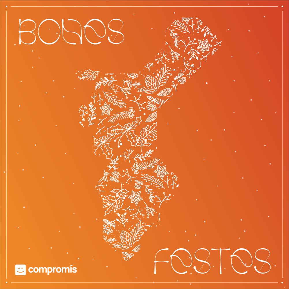 compromis's tweet photo. 🎄Vos desitgem bones festes i un bon any 2022 ple d'il·lusió i compromís. 

Cuideu-vos, cuideu dels vostres, cuidem-nos entre totes 🧡 https://t.co/QHPm7bkGxC