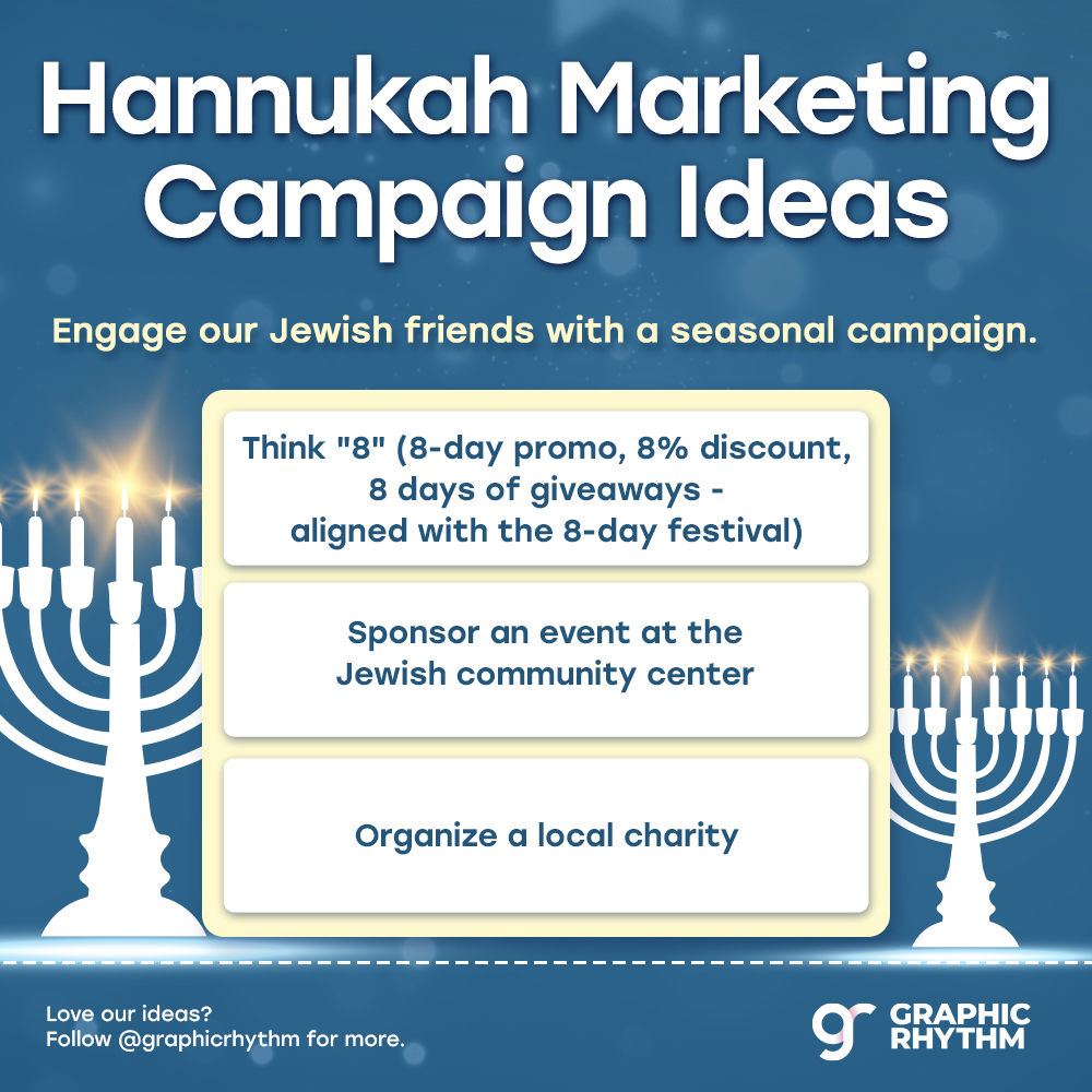 GraphicRhythm's tweet photo. This Hannukah, reach out to the Jewish community and make them feel seen and celebrated.

Looking for more marketing ideas? Like, share, and follow us for more!
.
.
#amazonfba #amazonfbalife #amazonseller #amazonfbatips #amazonsellertips https://t.co/tjGHkUsv9V
