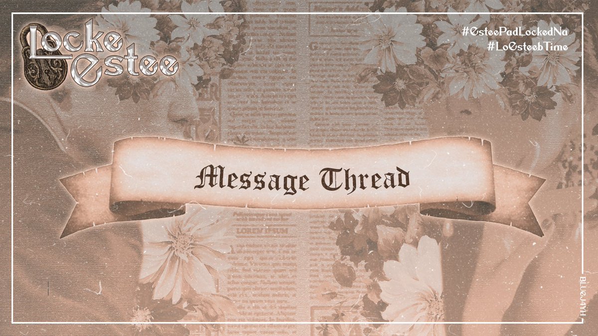 LockeEstee's tweet photo. ㅤ

MESSAGE THREAD

ㅤ https://t.co/nVBdflRMjO