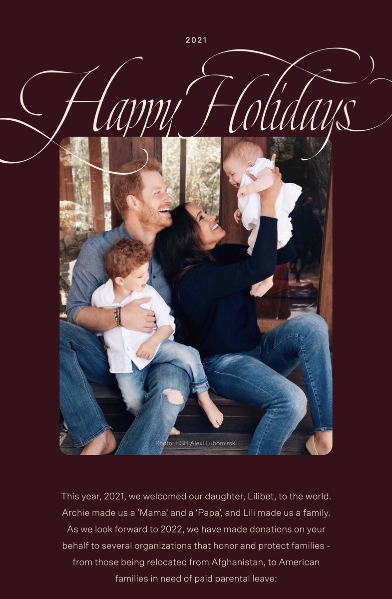 tinabop29's tweet photo. Omg!!! I’m in love. Their card is a so cute!!! Lili and Archie are absolutely gorgeous. 🖤🤍🖤🤍
#HarryandMeghan 
#ArchieAndLili https://t.co/3e4JEUwzyE