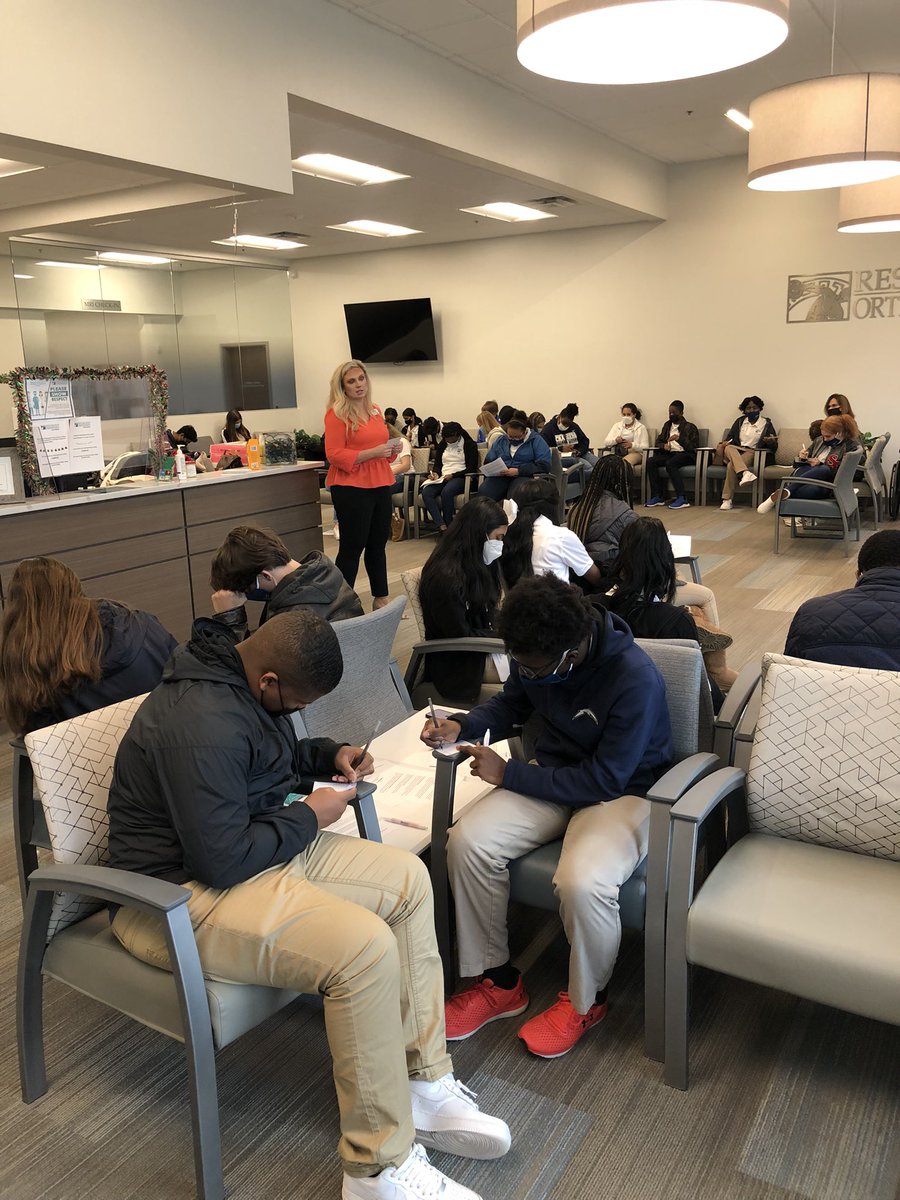 YLHenry's tweet photo. Mrs Deanna Gregory w @childrensatl spoke with our students during Healthcare Day. She talked with them about the the “why’s” of what they want to do when they get older &amp; how important it is to understand those to ensure they make good choices for their education &amp; career paths. https://t.co/rEAicc1NvK