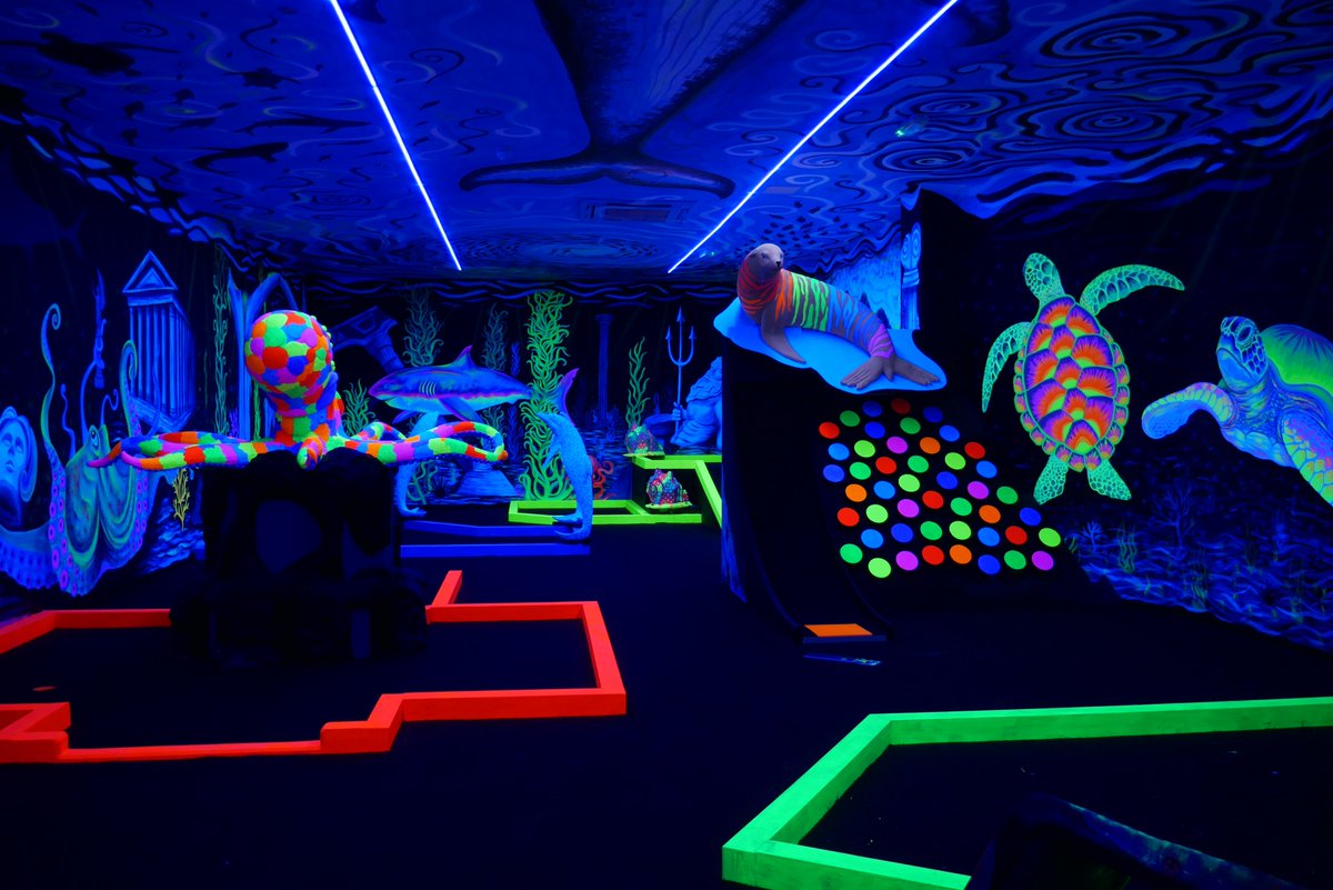 marketing_gott's tweet photo. The team at GLOBALLS in Brighton have opened a new 12-hole underwater-themed indoor glow-in-the-dark Crazy Golf course at Brighton Marina https://t.co/BvA65j2mhq

@GLOBALLS_ 

#globalls #globallsbrighton #brighton #crazygolf #minigolf https://t.co/Si3V72oxvB