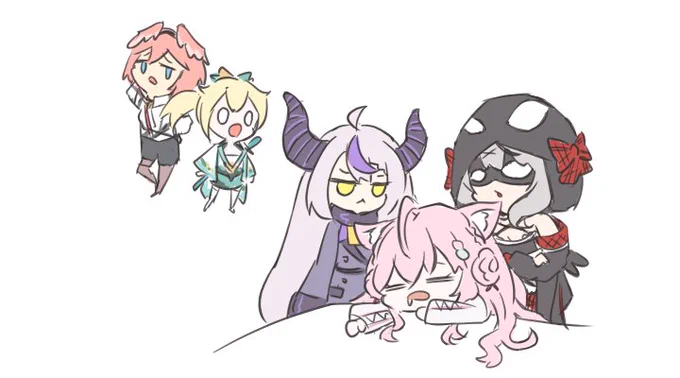 ほろX!
#こよりすけっち #Laplus_Artdesu #さかまた飼育日記 #いろはにも絵を #Luillust 