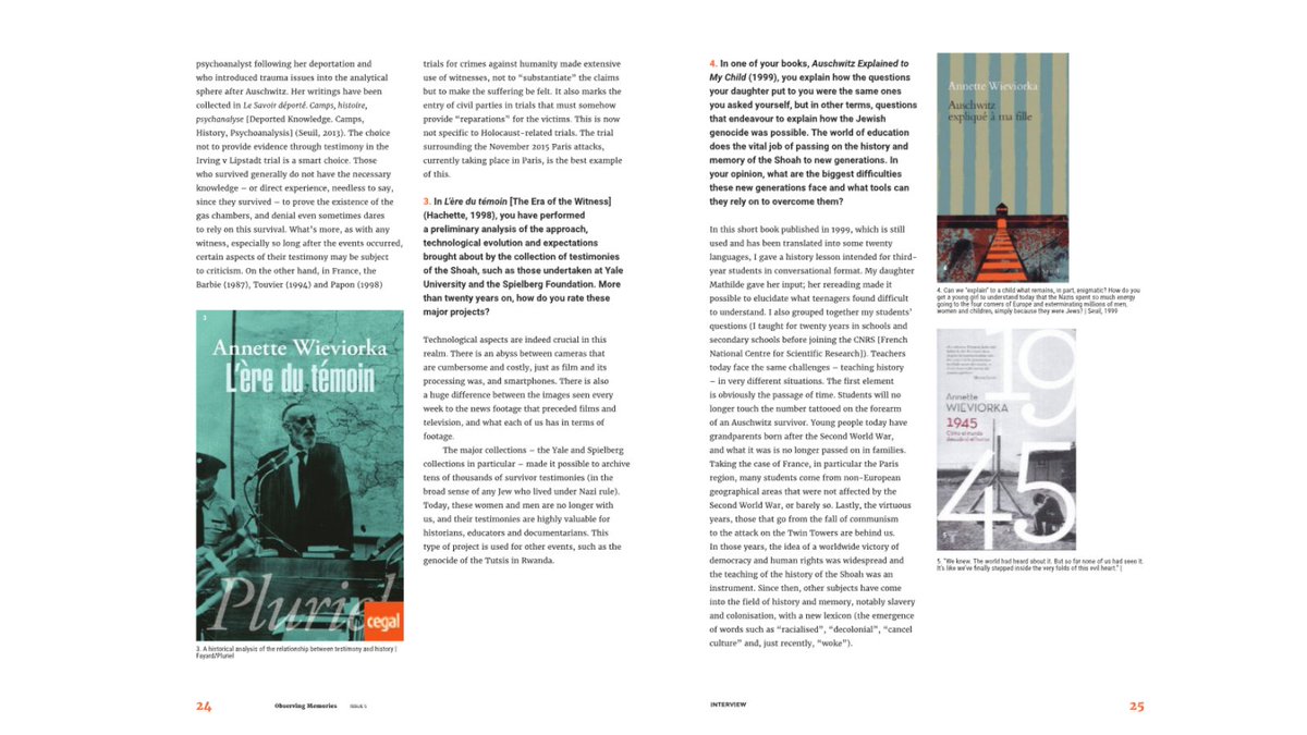 euromemories's tweet photo. 🧐The Eichmann trial marked a before and after in the role of witnesses in writing history #ObservingMemories #OMInterview 60 years later we talk about nowadays' implications of it with one of the experts who best theorized about the issue, Annette Wieviorka #HolocaustRemembrance https://t.co/miJPPPkQ8o