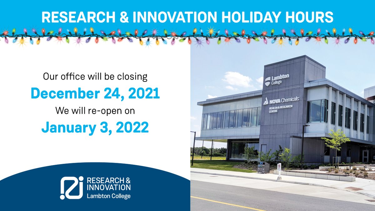 Wishing everyone a safe and happy holiday and we will see you in the New Year!
