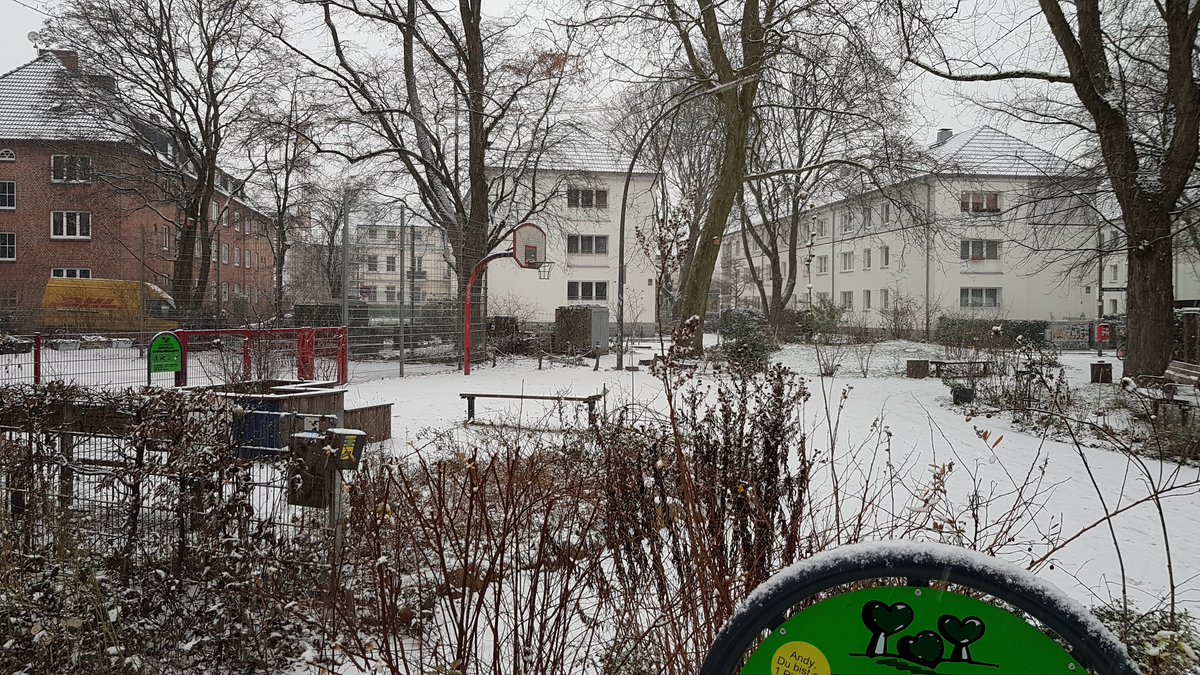 Verschneite Grüße aus unserem Garten in #Hamburg #Eimsbüttel