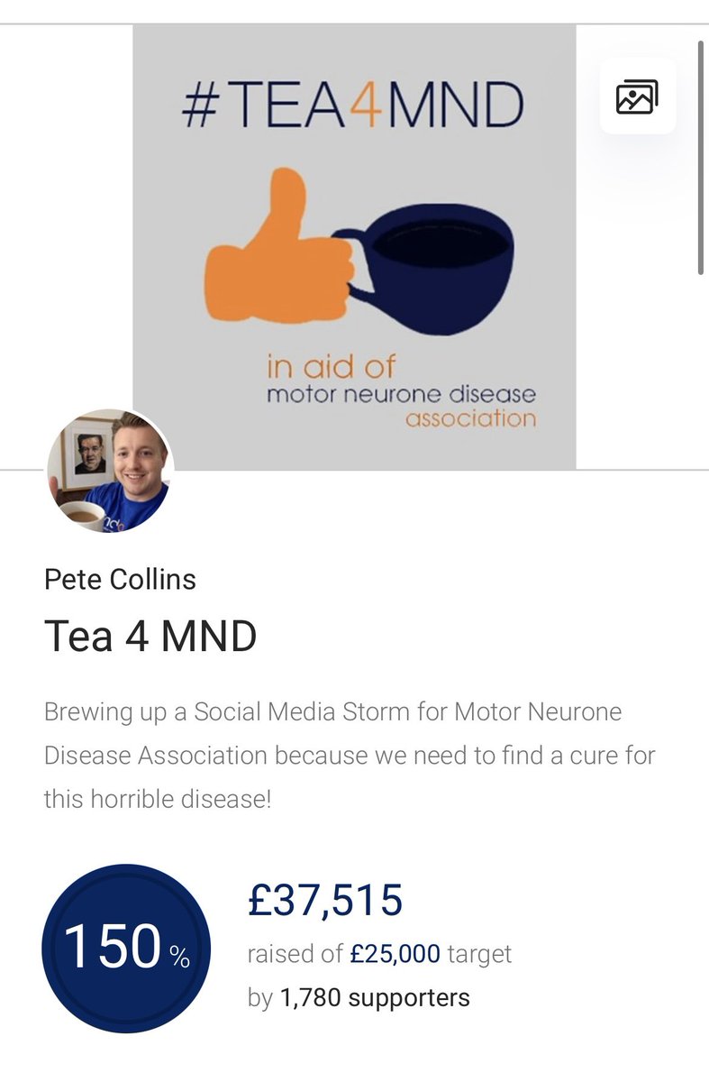 MERRY CHRISTMAS EVERYONE! Instead of sending Christmas Cards this year, I’ve made a donation to <a href="/Tea4MND/">Tea 4 MND</a> in aid of <a href="/mndassoc/">MND Association</a> .

If you would like to add some festive funds to the pot, then please go to justgiving.com/Tea4MND to make your donation. 

#TeamMND 💙🧡💙🧡