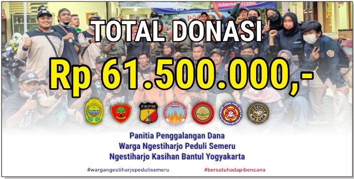 FPunokawan's tweet photo. Kami sampaikan terima kasih kepada seluruh elemen yang turut serta membantu dan memberikan amanah donasi melalui kami. Alhamdulillah donasi yang terkumpul sebesar Rp 61.500.000 dan malam ini perwakilan dr Ngestiharjo berangkat ke Lumajang utk menyerahkan donasi yg terkumpul 🙏🙏 https://t.co/g1OU22aaZK