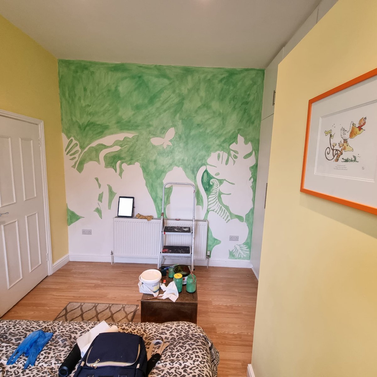 AdaJusic's tweet photo. I'm winding down my practice as I prepare for maternity leave, but I am staring a new #mural project 😅 https://t.co/VVMOmxPA2X