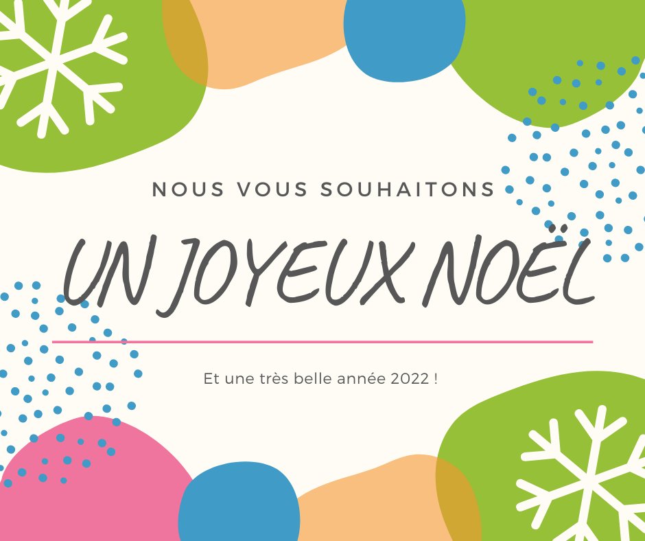 🎄 Passez de très belles fêtes ! 🎅
Et Prenez soin les uns des autres !
On se retrouve en 2022 pour de nouvelles aventures ! 🎈