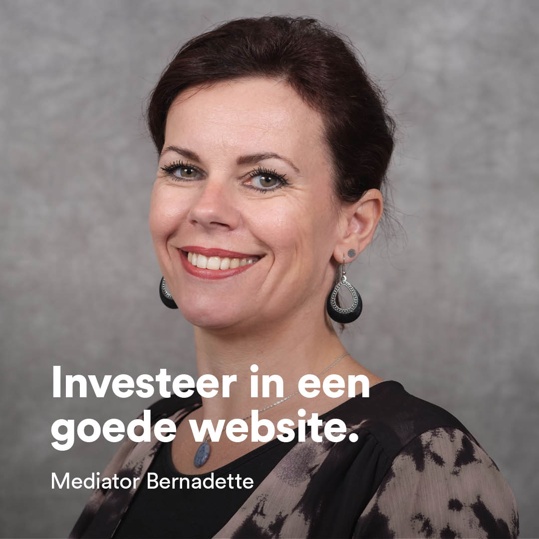 Met haar website kort.md/3ejNiIZ wil Bernadette zichtbaar zijn door heel Nederland voor mensen die een #mediator nodig hebben op het gebied van #scheiding, gedoe op de werkvloer of een zakelijk conflict en voor potentiële mediators. #onlineondernemen