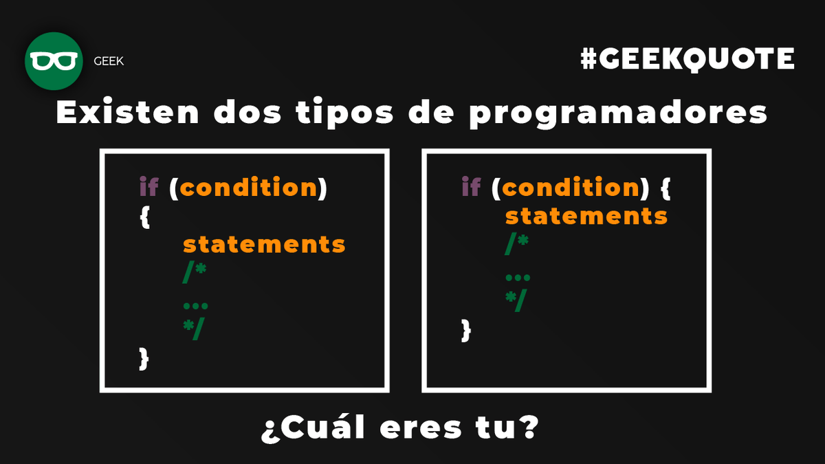 we_buildIt's tweet photo. Existen dos tipos de programadores ¿Cuál eres tu?

#WeBuildIt #TeamWBI #App #Mobile #Tecnología #Development https://t.co/JUZmdPfTrc