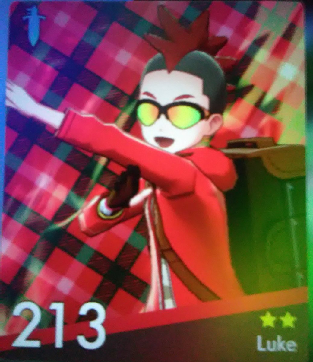 Look at the boy's in game card I love