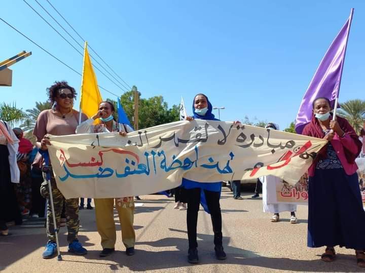 nazik_kabalo's tweet photo. Sudanese women from Alobied, North Kordofan, to Blue Nile states and more than 50 women groups and resistance committees took streets today demanding justice for the victims of #SexualViolence on #Dec19March. #SudanCoup https://t.co/rYX85CZ5no