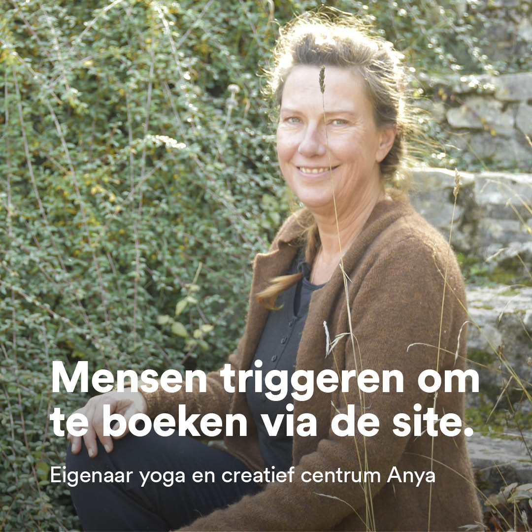 Ze heeft een yoga en creatief centrum in Frankrijk. Haar website kort.md/30SsfKs gebruikt Anya om dat te promoten. #onlineondernemen