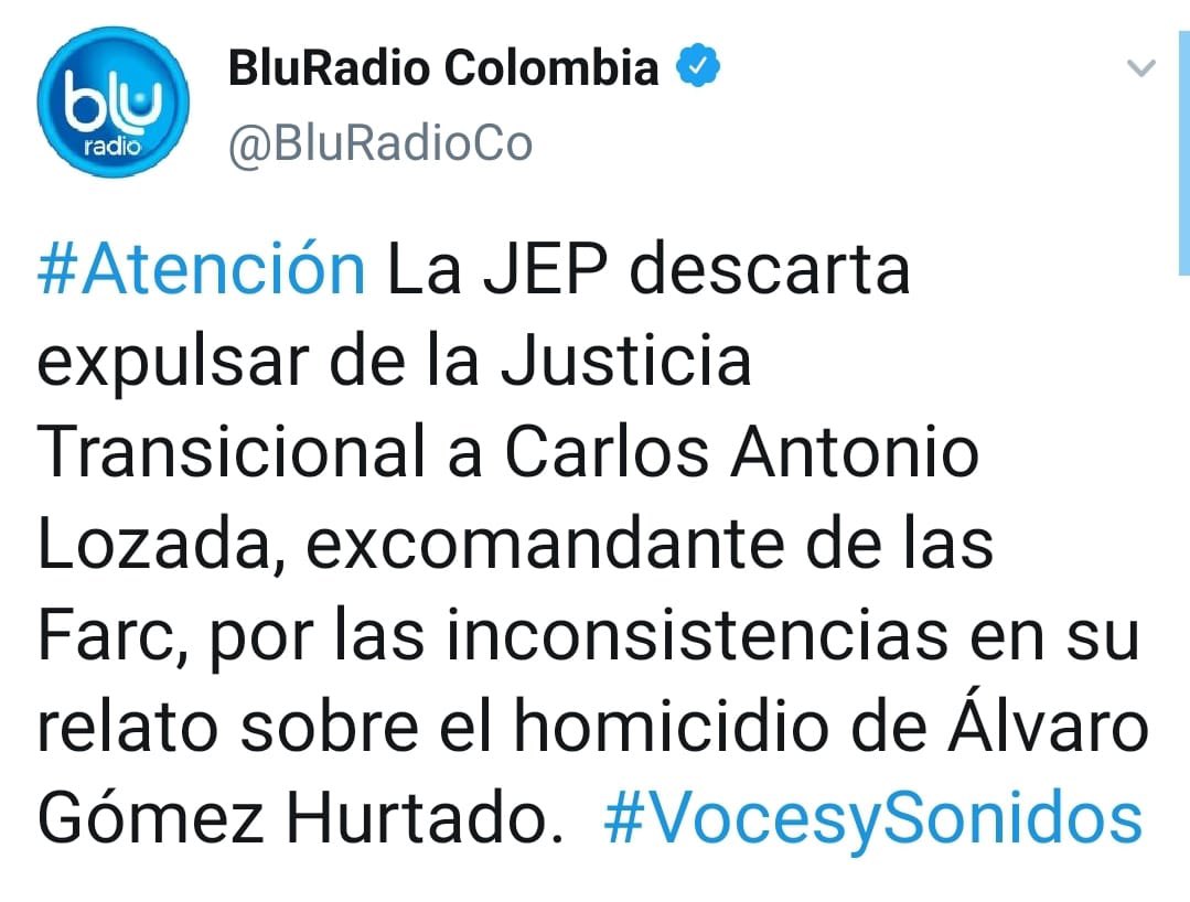 DemocraciaCo's tweet photo. Qué les extraña, recuerden que la JEP es el tribunal de impunidad de los narcoterroristas Farc, la verdad y las víctimas los tienen sin cuidado. https://t.co/JD20JvNTiw