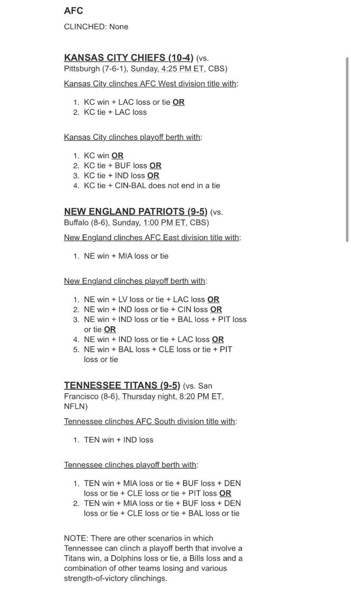 RapSheet's tweet photo. Playoff clinching scenarios for Week 16: https://t.co/h1jAM5iWOI