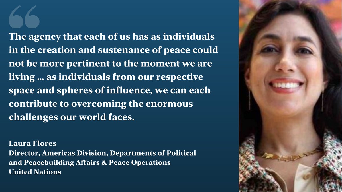 Last week we marked the Centenary of the passing of ‘Abdu’l-Baha, a central figure of the Baha’i Faith, who spent his life promoting #peace. Leaders of thought joined us to share insights on how #together we can face our shared #globalchallenges. 
Thank you <a href="/FloresLauraE/">Laura E. Flores</a> <a href="/UNDPPA/">UN Political and Peacebuilding Affairs</a>!