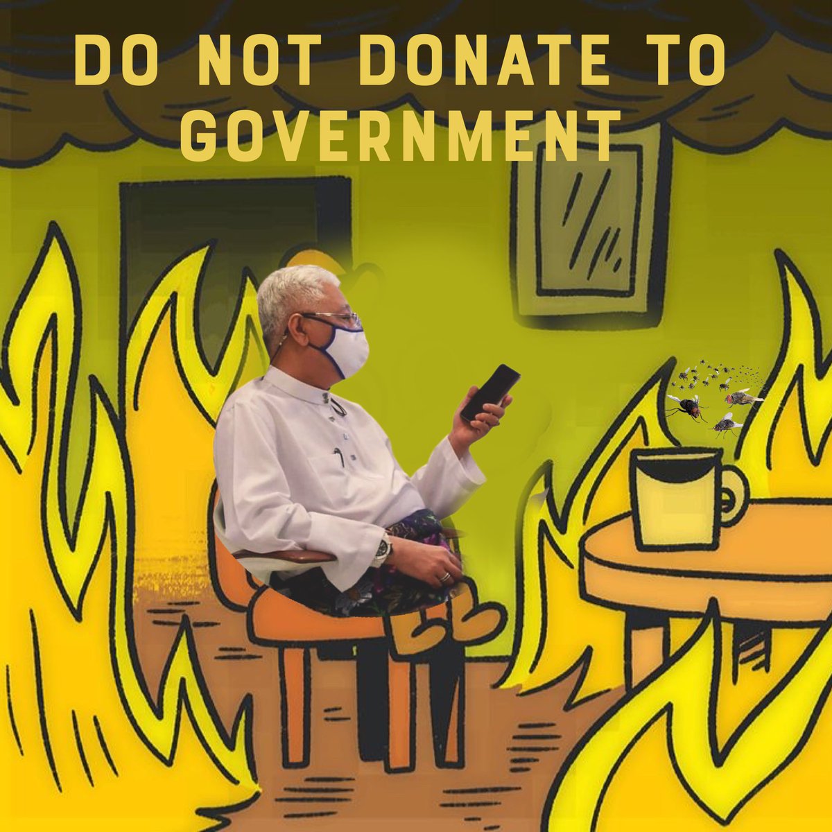 LagaCawan's tweet photo. DO NOT DONATE TO GOVERNMENT https://t.co/zutyU8t07w