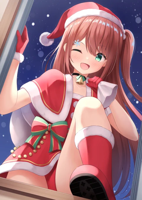 うちの妹ちゃんが可愛い
「メリークリスマス!妹サンタだよ～」
#オリジナル 