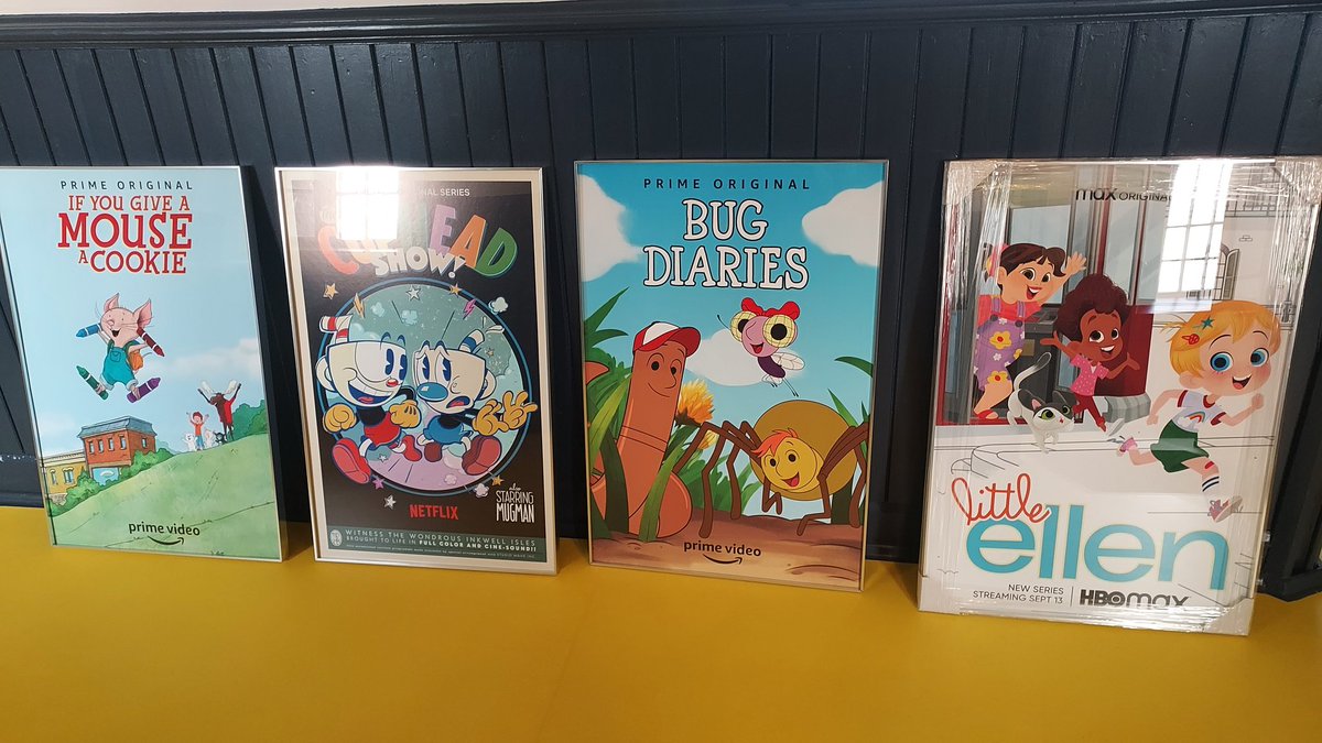 GraceMcDonn's tweet photo. All the shows I've worked on with @Lighthouse_STU
Such amazingly talented crew,
Can't wait for what 2022 will bring
#IfYouGiveAMouseACookie
#CupHead
#BugDiaries
#LittleEllen
#animation https://t.co/ZvOZTtAFai