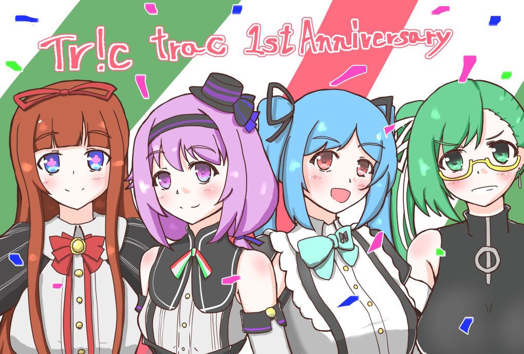 「Tr!c trac1周年おめでとうございます🎉隔週のラジオも、各種企画も、そし」|かる〜🌹🍋のイラスト